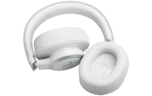 Casque Bluetooth JBL Live 770NC à réduction de bruit, Blanc