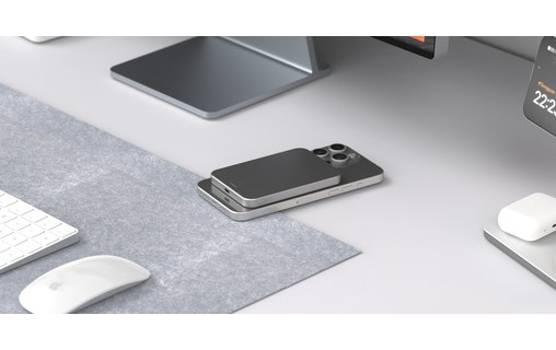 Batterie externe magnétique MagSafe 5000 mAh - LinQ ProCharge - Argent