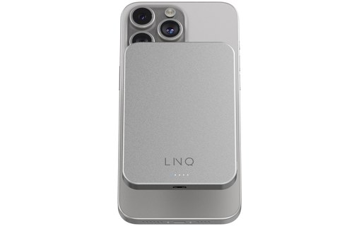 Batterie externe magnétique MagSafe 5000 mAh - LinQ ProCharge - Argent