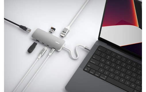 Hub USB-C 8-en-1 - LinQ ProConnect - HDMI, USB-A, USB-C, Ethernet, SD