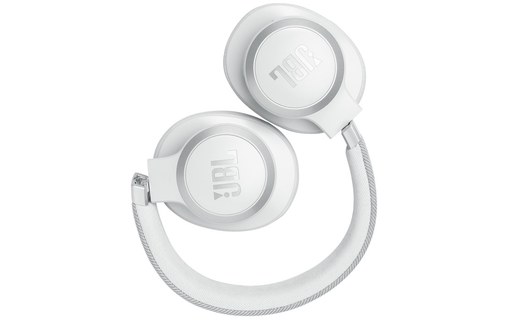 Casque Bluetooth JBL Live 770NC à réduction de bruit, Blanc