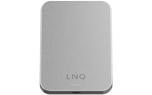 Batterie externe magnétique MagSafe 5000 mAh - LinQ ProCharge - Argent