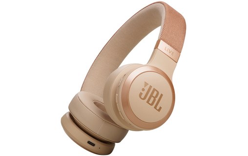Casque Bluetooth JBL Live 670NC à réduction de bruit, Sable