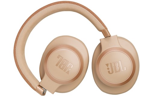 Casque Bluetooth JBL Live 770NC à réduction de bruit, Sable