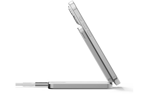 Batterie externe & Support 3-en-1 magnétique MagSafe 8 000 mAh - LinQ - Argent