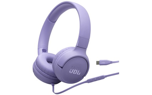 Casque JBL Tune 520C USB-C, Lilas