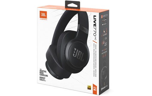 Casque Bluetooth JBL Live 770NC à réduction de bruit, Noir