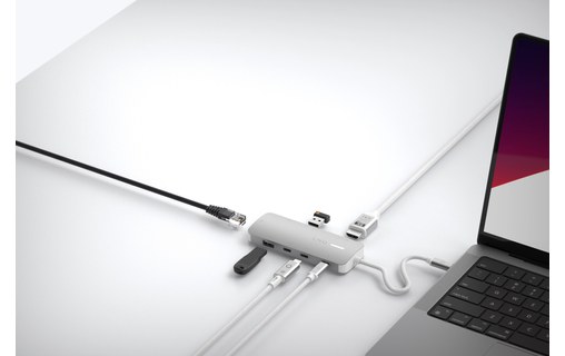 Hub USB-C 8-en-1 - LinQ ProConnect - HDMI, USB-A, USB-C, Ethernet, SD