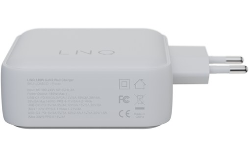 Chargeur USB-C 140 W - LinQ ProCharge - Blanc