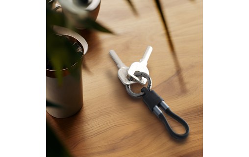 Lot de 30 Câble USB-C - 4Smarts Porte Clé - 30 cm - Gris