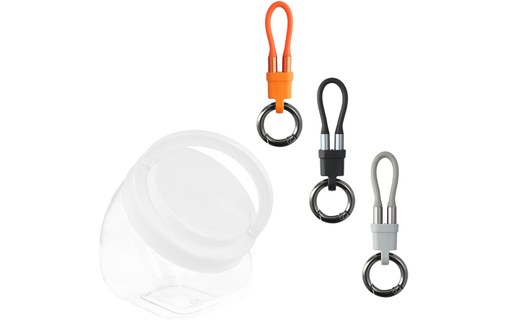 Lot de 30 Câble USB-C - 4Smarts Porte Clé - 30 cm - Gris
