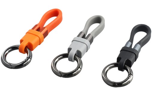 Lot de 30 Câble USB-C - 4Smarts Porte Clé - 30 cm - Gris