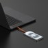 Lot de 30 Câble USB-C - 4Smarts Porte Clé - 30 cm - Gris