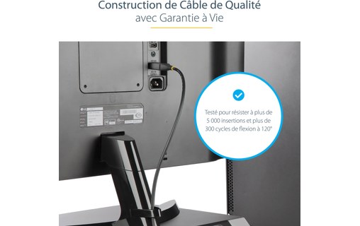 StarTech.com Câble DisplayPort 1.4 Certifié VESA 4m - 8K 60Hz HDR10 - Vidéo Ultr