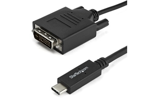 Câble USB-C vers DVI-D mâle - StarTech - 1 m - Noir