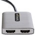 StarTech.com MST14CD122HD adaptateur graphique USB 3840 x 2160 pixels Noir, Gris