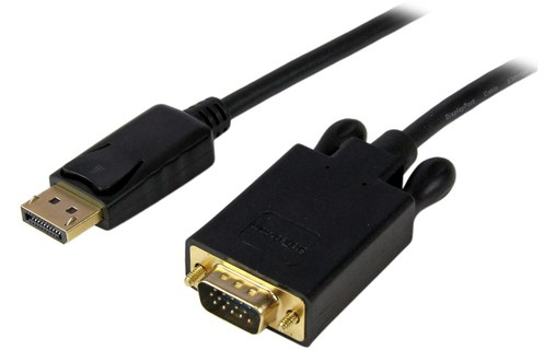 Câble DisplayPort 1.2 vers VGA Actif - StarTech - 1,8 m - Noir