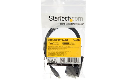 Câble USB-C vers DVI-D mâle - StarTech - 1 m - Noir