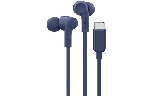 Écouteurs Belkin SoundForm, Bleu - USB-C