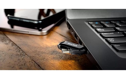 Clé USB-C et USB-A SanDisk Ultra Dual Drive Go 1 To - Lavande - USB 3.2