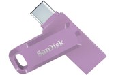 Clé USB-C et USB-A SanDisk Ultra Dual Drive Go 128 Go - Lavande - USB 3.2