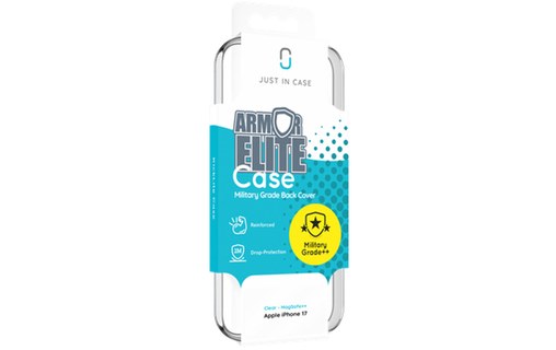 Coque MagSafe pour iPhone 17 - Just In Case KickImpact - Transparente
