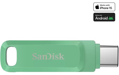Clé USB-C et USB-A SanDisk Ultra Dual Drive Go 1 To - Vert - USB 3.2