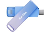 Clé Lightning et USB-C SanDisk Creator Phone Drive 256 Go - Bleu, Lilas