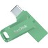 Clé USB-C et USB-A SanDisk Ultra Dual Drive Go - Absinthe Green 128 Go - Vert