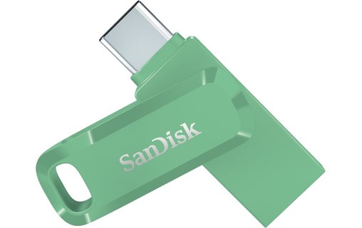 Clé USB-C et USB-A SanDisk Ultra Dual Drive Go - Absinthe Green 128 Go - Vert