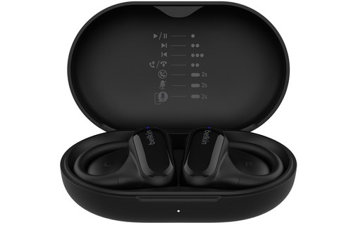 Écouteurs sport Belkin SoundForm ClearFit, Noir - Bluetooth