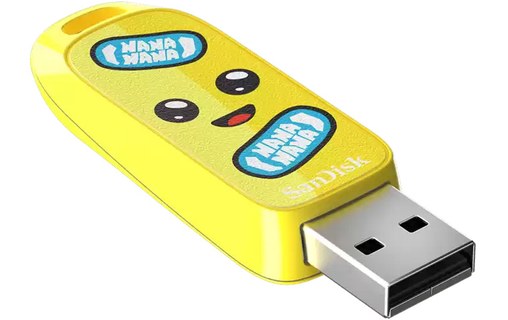 Clé USB SanDisk Fortnite - Édition Banane 256 Go - Jaune - USB 3.2