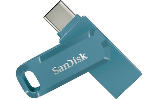 Clé USB-C et USB-A SanDisk Ultra Dual Drive Go 64 Go - Bleu - USB 3.2