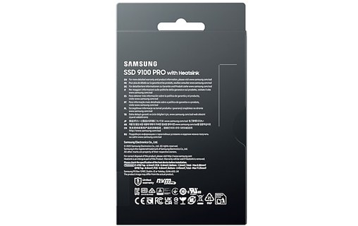 Samsung 9100 PRO 8 To - SSD M.2 2280 NVMe PCIe 5.0 TLC avec dissipateur