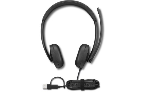 Micro-casque Lenovo VoIP Headset 5000 Stéréo - Noir - USB-C