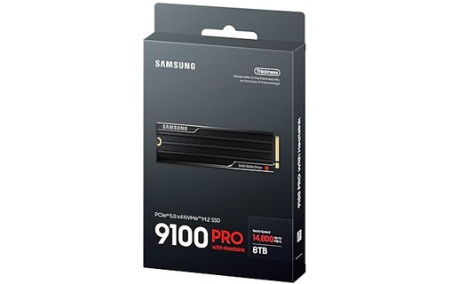 Samsung 9100 PRO 8 To - SSD M.2 2280 NVMe PCIe 5.0 TLC avec dissipateur