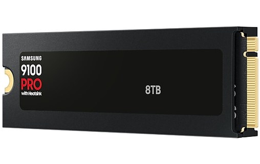 Samsung 9100 PRO 8 To - SSD M.2 2280 NVMe PCIe 5.0 TLC avec dissipateur