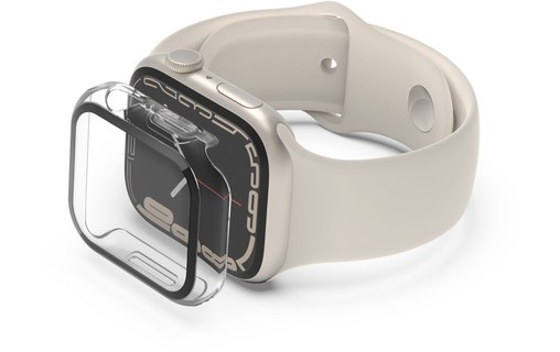 Coque pour Apple Watch SE|9|8|7|6|5|4 44 mm - Belkin ScreenForce - Blanc