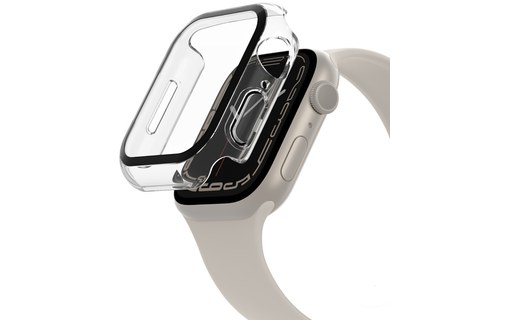 Coque pour Apple Watch SE|9|8|7|6|5|4 44 mm - Belkin ScreenForce - Blanc