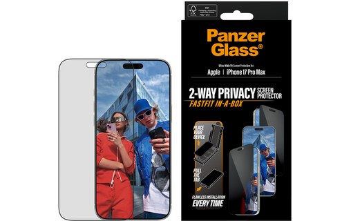 Protection d'écran pour iPhone 17 Pro Max - PanzerGlass Privacy Screen