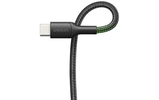 Câble USB-C pour Nintendo Switch 2 - Belkin - 60 W - 2 m - Noir