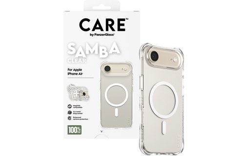 Coque MagSafe pour iPhone Air - PanzerGlass Care Samba - Transparente