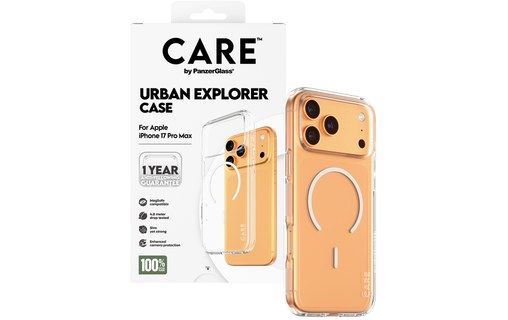 Coque MagSafe pour iPhone 17 Pro Max - PanzerGlass Care Urban Explorer - Clear