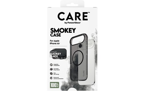 Coque MagSafe pour iPhone Air - PanzerGlass Care Urban Explorer - Noire