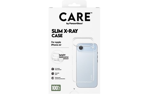 Coque pour iPhone Air - PanzerGlass Care X-Ray - Transparente