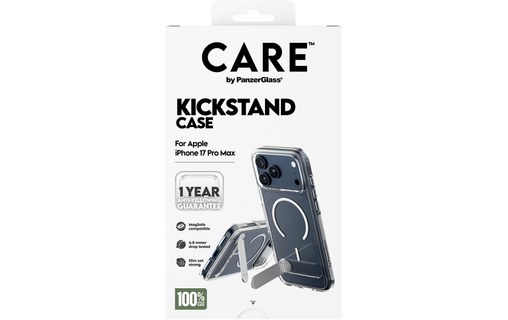 Coque MagSafe pour iPhone 17 Pro Max - PanzerGlass Care Kickstand