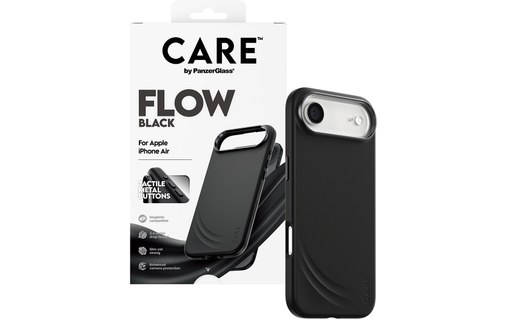 Coque MagSafe pour iPhone Air - PanzerGlass Care Flow - Noire
