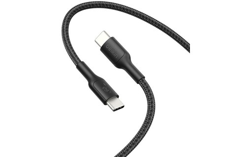 Câble USB-C pour Nintendo Switch 2 - Belkin - 60 W - 2 m - Noir