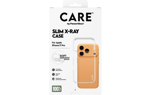 Coque pour iPhone 17 Pro - PanzerGlass Care X-Ray - Transparente