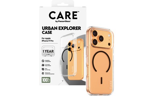 Coque MagSafe pour iPhone 17 Pro - PanzerGlass Care Urban Explorer - Clear